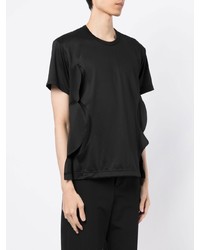 schwarzes T-Shirt mit einem Rundhalsausschnitt von Comme Des Garcons Homme Plus