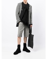 schwarzes T-Shirt mit einem Rundhalsausschnitt von Comme Des Garcons Homme Plus