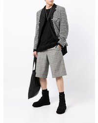 schwarzes T-Shirt mit einem Rundhalsausschnitt von Comme Des Garcons Homme Plus