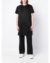 schwarzes T-Shirt mit einem Rundhalsausschnitt von Comme Des Garcons Homme Plus