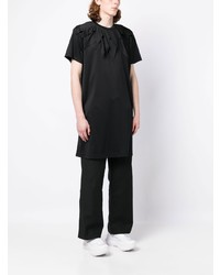 schwarzes T-Shirt mit einem Rundhalsausschnitt von Comme Des Garcons Homme Plus