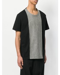 schwarzes T-Shirt mit einem Rundhalsausschnitt von Comme Des Garcons Homme Plus