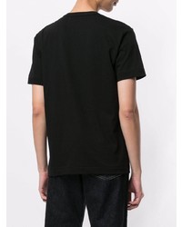 schwarzes T-Shirt mit einem Rundhalsausschnitt von Comme Des Garcons Play