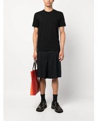 schwarzes T-Shirt mit einem Rundhalsausschnitt von Comme Des Garcons Play