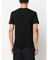 schwarzes T-Shirt mit einem Rundhalsausschnitt von Comme Des Garcons Play