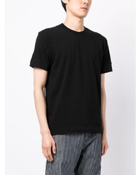 schwarzes T-Shirt mit einem Rundhalsausschnitt von Comme Des Garcons Play