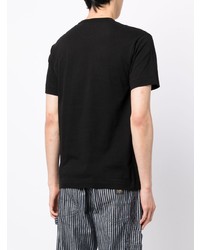 schwarzes T-Shirt mit einem Rundhalsausschnitt von Comme Des Garcons Play