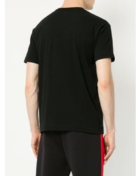 schwarzes T-Shirt mit einem Rundhalsausschnitt von Comme Des Garcons Play