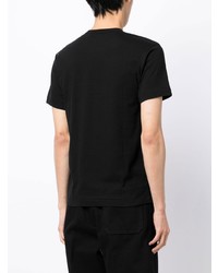 schwarzes T-Shirt mit einem Rundhalsausschnitt von Comme Des Garcons Play