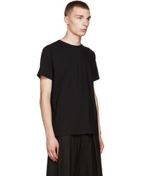 schwarzes T-Shirt mit einem Rundhalsausschnitt von Comme des Garcons