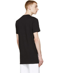 schwarzes T-Shirt mit einem Rundhalsausschnitt von Comme des Garcons