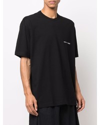 schwarzes T-Shirt mit einem Rundhalsausschnitt von Comme Des Garcons SHIRT