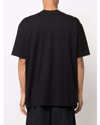 schwarzes T-Shirt mit einem Rundhalsausschnitt von Comme Des Garcons SHIRT