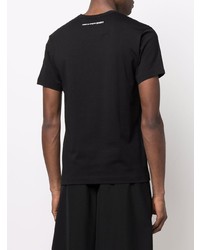 schwarzes T-Shirt mit einem Rundhalsausschnitt von Comme Des Garcons SHIRT