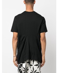 schwarzes T-Shirt mit einem Rundhalsausschnitt von Comme Des Garcons SHIRT