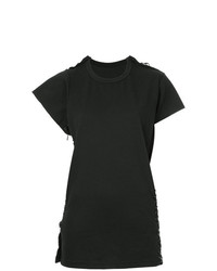 schwarzes T-Shirt mit einem Rundhalsausschnitt von Comme Des Garçons Vintage