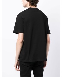 schwarzes T-Shirt mit einem Rundhalsausschnitt von Amiri