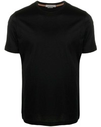 schwarzes T-Shirt mit einem Rundhalsausschnitt von Corneliani