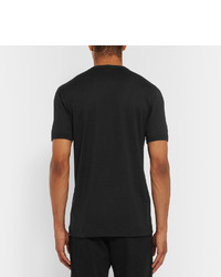 schwarzes T-Shirt mit einem Rundhalsausschnitt von Dolce & Gabbana