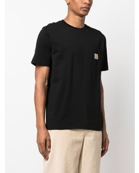 schwarzes T-Shirt mit einem Rundhalsausschnitt von Carhartt WIP