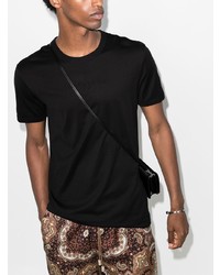 schwarzes T-Shirt mit einem Rundhalsausschnitt von Dolce & Gabbana