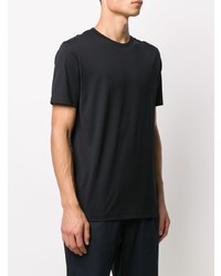 schwarzes T-Shirt mit einem Rundhalsausschnitt von Sunspel