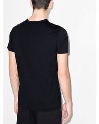 schwarzes T-Shirt mit einem Rundhalsausschnitt von Reigning Champ