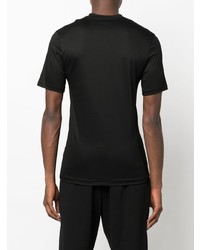 schwarzes T-Shirt mit einem Rundhalsausschnitt von Zimmerli