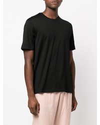 schwarzes T-Shirt mit einem Rundhalsausschnitt von Ralph Lauren Purple Label