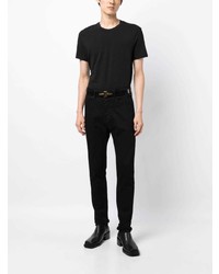 schwarzes T-Shirt mit einem Rundhalsausschnitt von Tom Ford