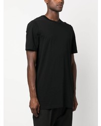 schwarzes T-Shirt mit einem Rundhalsausschnitt von Rick Owens