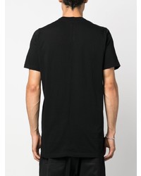 schwarzes T-Shirt mit einem Rundhalsausschnitt von Rick Owens