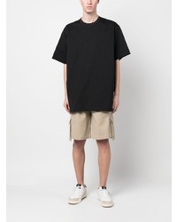 schwarzes T-Shirt mit einem Rundhalsausschnitt von Y-3