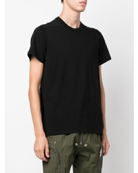 schwarzes T-Shirt mit einem Rundhalsausschnitt von Rick Owens