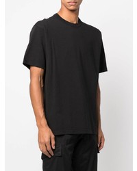 schwarzes T-Shirt mit einem Rundhalsausschnitt von Stone Island