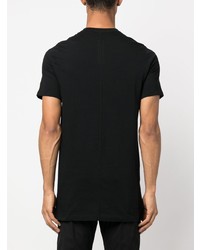 schwarzes T-Shirt mit einem Rundhalsausschnitt von Rick Owens