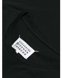 schwarzes T-Shirt mit einem Rundhalsausschnitt von Maison Margiela