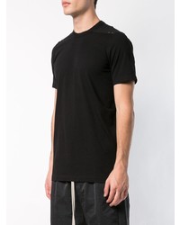 schwarzes T-Shirt mit einem Rundhalsausschnitt von Rick Owens