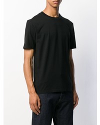 schwarzes T-Shirt mit einem Rundhalsausschnitt von Maison Margiela