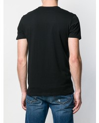 schwarzes T-Shirt mit einem Rundhalsausschnitt von Diesel