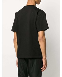 schwarzes T-Shirt mit einem Rundhalsausschnitt von Bottega Veneta