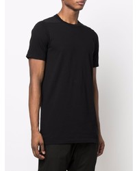 schwarzes T-Shirt mit einem Rundhalsausschnitt von Rick Owens