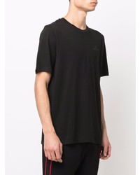 schwarzes T-Shirt mit einem Rundhalsausschnitt von Moncler