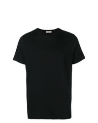 schwarzes T-Shirt mit einem Rundhalsausschnitt von Crossley