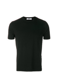 schwarzes T-Shirt mit einem Rundhalsausschnitt von Cruciani