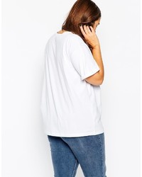 schwarzes T-Shirt mit einem Rundhalsausschnitt von Asos