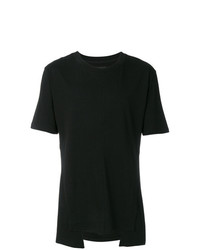 schwarzes T-Shirt mit einem Rundhalsausschnitt von D.GNAK