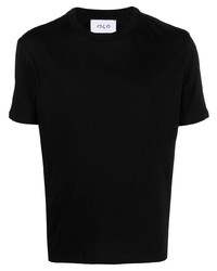 schwarzes T-Shirt mit einem Rundhalsausschnitt von D4.0