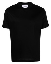 schwarzes T-Shirt mit einem Rundhalsausschnitt von D4.0