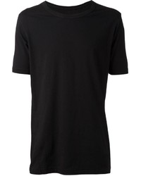 schwarzes T-Shirt mit einem Rundhalsausschnitt von Damir Doma